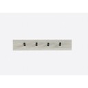 Hakenleiste ROCKiT kurz 50x2,4x9cm, Eiche white-wash, 4 Haken