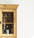 Highboard Landhausstil Fjord mit Glastüren 118,5 x 163,5 x 48, gelaugt, gelaugt