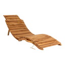 Arrieta Sonnenliege Teak Natur Teakholz Natur 160x50x25 cm