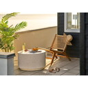 Bonn Garten Loungetisch Natur Off white, Terrazzo Look, Ø 70 x 40 cm