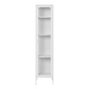 Brisbane Slim Display Cabinet 40x35x180 cm, weiß