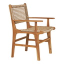Derby Outdoor Stuhl mit Armlehne, Teakholz Teak, Natur 56x57x90 cm
