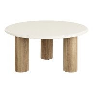 Fondi Couchtisch Cement Look 80 x 80 x 40 cm - Sand / brown