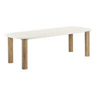 House Nordic Fondi Esstisch Cement Look 100 x 240 cm 100 x 240 x 76 cm - Sand / brown