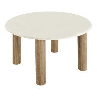 Esstisch Fondi Cment Look rund Ø 120 cm 120 x 120 x 76 cm - Sand / brown