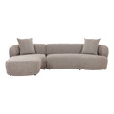 House Nordic Kingston Lounge Sofa Braun, Recam. links
