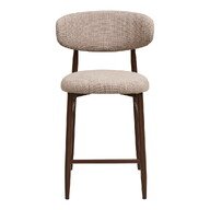 House Nordic Levanto Tresenstuhl, Barhocker 52 x 55 x 95 cm - Sand / Walnuss-Optik