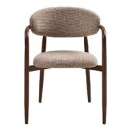 House Nordic Levanto Armlehnenstuhl Sand 58 x 56 x 77 cm - Sand / Dunkelbraun