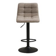 House Nordic Barhocker Middelfart 43 x 45 x 88 cm - Grau / Beine Schwarz