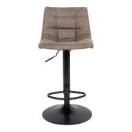House Nordic Barhocker Middelfart Mikrofaser 43 x 45 x 88 cm - Hellbraun
