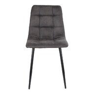 House Nordic Esszimmerstuhl Middelfart Mikrofaser 44 x 55 x 86 cm - Dunkelgrau
