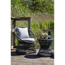 Natal Lounge Set Rattan Grau inkl. Kissen 48 x 64 x 76 cm