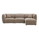 House Nordic Noor Loungesofa Braun - 276 x 94 x 75 cm, rechts