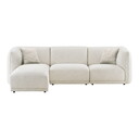 House Nordic Noor Loungesofa Off White - 276 x 94 x 75 cm, links