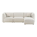 House Nordic Noor Loungesofa Off White - 276 x 94 x 75 cm, rechts