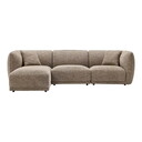 House Nordic Noor Loungesofa Braun - 276 x 94 x 75 cm, links