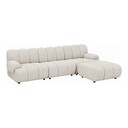 Sofa Taza 3,5 Sitzer Modular mit Pouf 276 x 95-175 cm x 77 cm, Longchair rechts