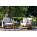 Terracina Gartenset, Beistelltisch & 2 Loungesessel Braun / Beige mit 2 Loungestühlen