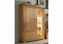 Infans Highboard Vitrine I Vita aus massiver Kiefer 100 x 166 x 43 cm, gebeizt/geölt