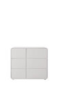 Kommode Maxi 3 Schubladen mit Griffleiste 105 x 50 x 90 cm, weiß lackiert