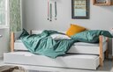 Infanscolor Einzelbett mit hinterer Absturzsicherung Mala inkl. Bettschubkasten, Zusatzbett, Lattenrost