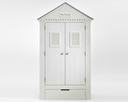 INFANSKIDS Babyzimmer Kinderzimmer Lucky Massivholz Kleiderschrank 107 x 184 x 53 cm