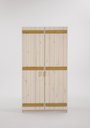 InfansKids Hüttenzauber Bovlund Kleiderschrank 2-türig, weiß, 101 x 191 x 61 cm