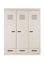 InfansKids Kinderzimmer Bjuv Kleiderschrank 3-türig, weiß, 150 x 190 x 58 cm