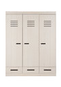 InfansKids Kinderzimmer Nibe Kleiderschrank 3-türig, weiß, 150 x 190 x 58 cm