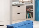 InfansKids Kinderzimmer Nibe Kommode inkl. zwei Schubladen, weiß, 50 x 50 x 35 cm