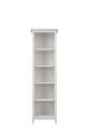 Standregal Solvita aus massiver Kiefer 55 x 40 x 200 cm, weiß gewachst