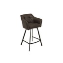 Barstuhl Loft mit Armlehnen Mikrofaser  antique grey