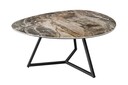 MARVELOUS Couchtisch Keramik & Hartglas | Invicta Interior 90x75x40 taupe