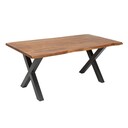 Esstisch Mammut X-Beine Akazienholz 240 x 105 x 77 cm