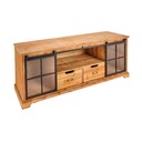 Lowboard Heritage Schiebeglastüren Kiefernholz 160 x 45 x 62 cm