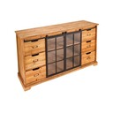 Sideboard Heritage Schiebeglastüren Kiefernholz 148 x 40 x 83 cm