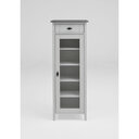Bad Standregal mit Tür Bergen 55x35xH148cm, weiß, grau