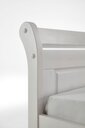 Doppelbett Eva nordische Kiefer massiv 140 x 200 cm, weiß/weiß