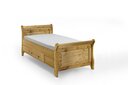 Einzelbett Eva nordische Kiefer massiv 90 x 200 cm, laugenfarbig/Laugenfarbig