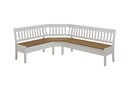 Landhaus Eckbankgruppe Boston ohne Armlehnen 213 x 170 cm, weiss / gelaugt