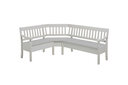 Landhaus Eckbankgruppe Boston klein, ohne Armlehnen 170 x 147 cm, weiss