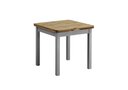 Landhaus Esstisch Karl Kristel 77 x 77 x 74 cm, grau/laugenfarbig