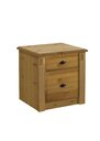 Nachtkommode Eva nordische Kiefer massiv 53 x 46 x 53 cm, laugenfarbig/laugenfarbig