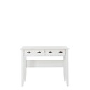 Schminktisch Schreibtisch Bergen Kiefer Massiv 102 x 53 x 79 cm, komplett weiß