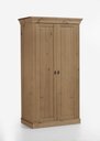 Schrank Bergen Nordische Kiefer massiv 107.5 x 62.6 x 202.1 cm, laugenfarbig/laugenfarbig