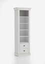Standregal Bergen Nordische Kiefer massiv 65.3 x 45.1 x 202.1 cm, weiß/weiß