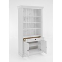 Vitrine Bergen Nordische Kiefer massiv komplett weiß