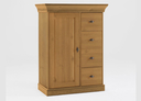 Kleine Kommode Bergen im Landhausstil 88 x 117 x 44,9 cm, komplett gelaugt/geölt