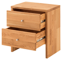 Kleine Kommode für Garderobe Velkom Eiche, 50 x 56 x 35 cm