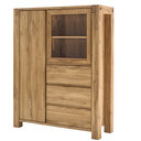 Highboard I Woodstock aus Eiche 119 x 45 x 155 cm, Holztür links